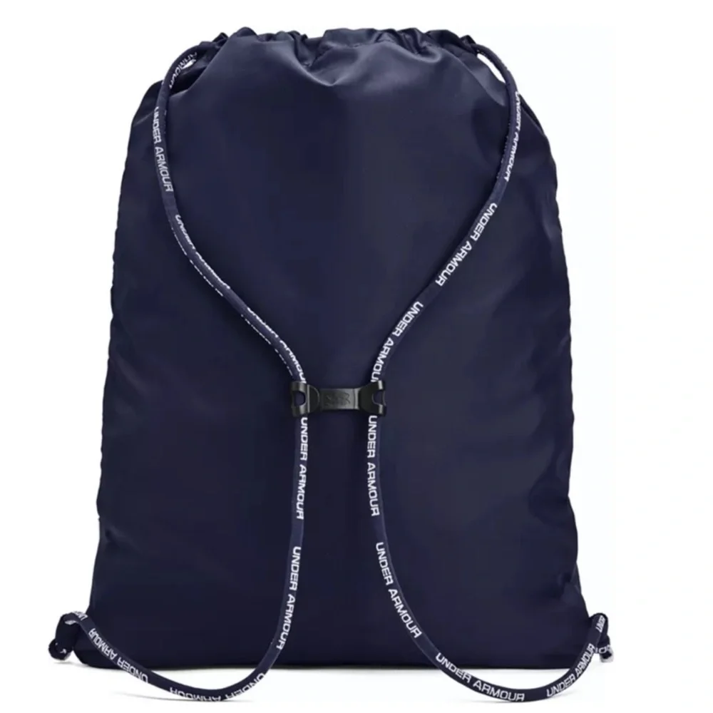 UNDER ARMOUR • Midnight Navy Metallic Silver UA Undeniable Sackpack Backpack